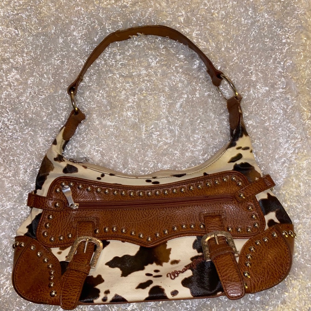 Cow print purse
